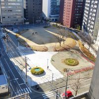 泊った１２Ｆの部屋の窓からの眺め。