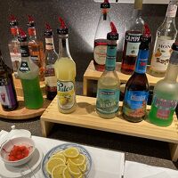 夕食のお酒コーナー