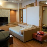 デラックス和洋室。広々としていてくつろげました