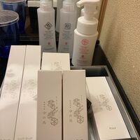 お部屋の洗面台のアメニティ