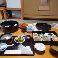 朝食弁当の様子。