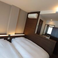 宿泊したツインルーム。山上らしかぬ綺麗な部屋で快適。