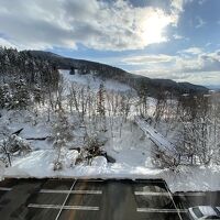 南館和室から見た横倉ゲレンデ