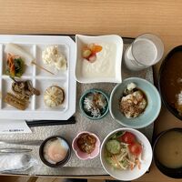 朝食ブッフェの一部