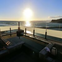 風呂からは夕陽を見ることが出来ます