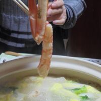 夕食　かにしゃぶ