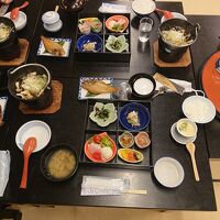 朝食の御膳、立派です。