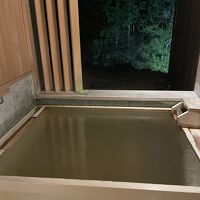 貸切露天風呂も気持ちいい