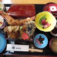 山水亭・昼食の天麩羅御膳