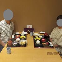 山水亭での夕食