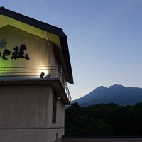 屋上から見る岩木山