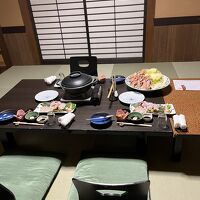 夕食は別のお部屋で