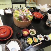 海鮮料理の夕食