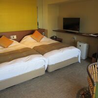 ツインベッドの部屋に宿泊