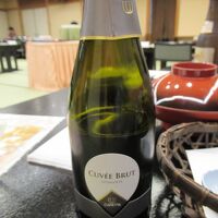 誕生日でサービスしてもらったスパークリングワイン