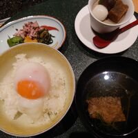 温泉卵をかけたご飯