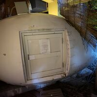 1階の貸切風呂にはこんな卵型の蒸気サウナもあります。