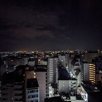 お風呂隣の休憩所から　夜