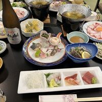 夕食 まだこの後にも数品出てきました