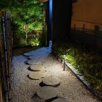 貸切り露天風呂前の通路