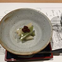 夕食時のデザート