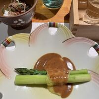 信州産アスパラ　きびと自家製くるみだれ