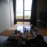 個室で食事です