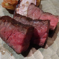 夕食（信州牛イチボ炭火焼）