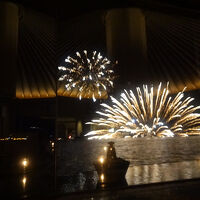 水のテラスダイニング 「The 洞爺」からの花火