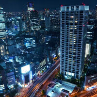 客室から見た東京夜景