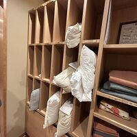 無料の貸出枕もありました