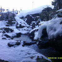 雪景色の中庭の様子２