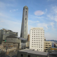 部屋からは下関タワーが見えた。