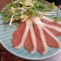 夕食の鴨しゃぶ