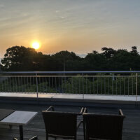 テラスからの朝日