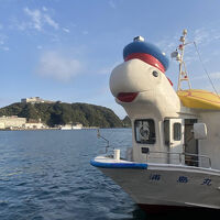 レセプションにアクセスする浦島丸とホテル群