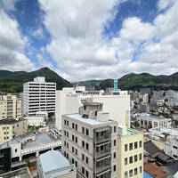 信州の山並みが見えます