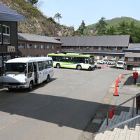 大浴場前のロータリー