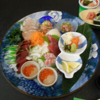 ２日目のさしみ盛り合わせ