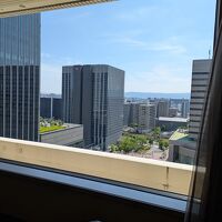 部屋からの眺め、大阪城側ではなかった