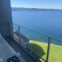 部屋のテラスで