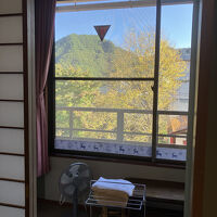 緑が見えるお部屋でした。