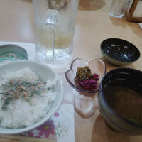 締めのご飯とみそ汁