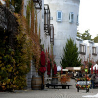 ホテルの中のきれいな街並み